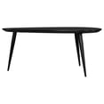 thumbnail image 5 of Odessa Triangular Solid Wood Coffee Table Black, 5 of 11