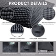 thumbnail image 3 of Jaritto Bathroom Non-slip Mat Bath Mat Chenille Microfiber Floor Rug Soft Machine Washable Absorbent for Shower Toilet 50 x 80 cm /20"x32"(Dark Gray), 3 of 7