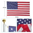 thumbnail image 3 of Garden Flag Poles 360 Degree Rotation Aluminum Alloy Outdoor Telescopic Flagpole for Commercial Residential, 3 of 7