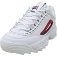 thumbnail image 1 of Fila Disruptor Ii Premium Blanc / Rouge Marine Cheville Haute Marche - 8M, 1 of 6