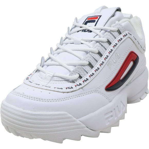 Fila Women's Disruptor Ii Premium White / Navy Red Ankle-High Walking - 8M