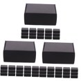 thumbnail image 4 of 3 Count Charcuterie Cube Mailing Carton Black Paper Box Packing Office, 4 of 8