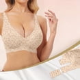 thumbnail image 6 of Soyumi Wireless Bras for Women No Underwire Seamless Buttery Bralettes Smoothing Women's Bras Full Coverage Shapedly Bra, Rose Gold, 6 of 6