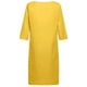 thumbnail image 3 of Gibobby Vestido Mujer Casual de Playa Verano Algodón y lino manga corta vacaciones semi casual mujer cuello en V mini vestido color sólido mujer vestido(Amarillo,M), 3 of 4