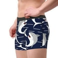 thumbnail image 2 of Hirioo Angry Shark for Men's Boxer Briefs Men Cotton Underwear Boxer Briefs Panties-X-Large, 2 of 5