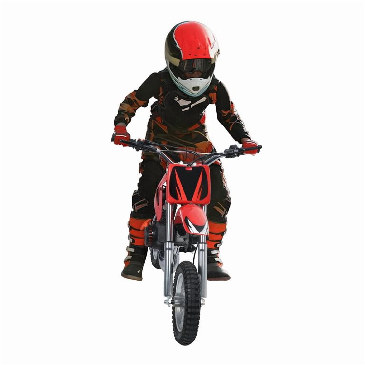 Dirtbike 49cc Gas, Motocross Bike 40km/h 2-Stroke Chain Drive Pull Start 100kg Load Blue