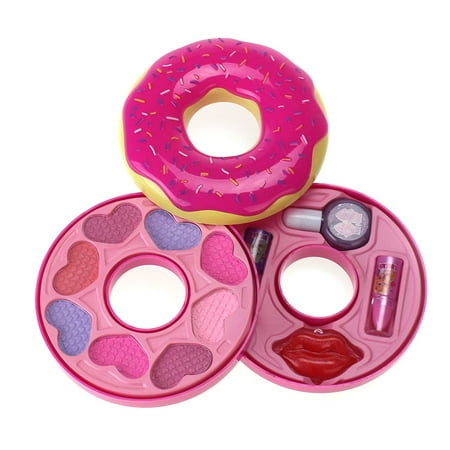 sweet make up candy toy donut shaped make up box w lipstick lip