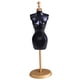 thumbnail image 1 of Maniquí de exhibición de ropa, mueble con soporte, modelo con soporte y Base redonda, juguete para juego de imitación para casa de muñecas, piezas de negro, 1 of 8
