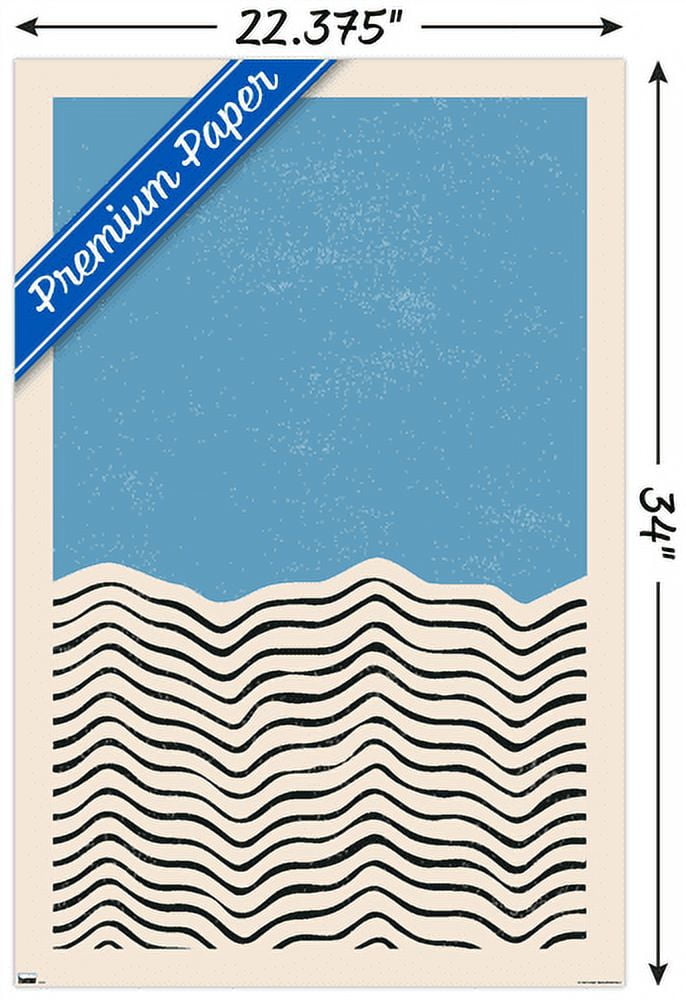 Geometric - Blue Wall Poster, 22.375" x 34"