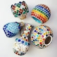 thumbnail image 4 of HomeLife Mosaic Patches 225pcs 0.39" DIY Small Particle Glitter Fake Crystal Colorful Mosaic Tiles Glass Mosaic Tiles, 4 of 13