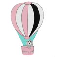 thumbnail image 1 of 4 Globos aerostáticos creativos, pegatinas de pared para dormitorio de niños, casa pequeña, adhesivos removibles para pared, guardería, dormitorio y sala de estar, 1 of 5