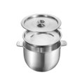 thumbnail image 1 of Stainless Steel Soup Oil Filter Pot with Lid 19 x 13/21 x 14/23 6 x 15cm, 1 of 11