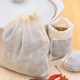 thumbnail image 6 of Dreamhall 10 Pcs Cotton Drawstring Bags, Natural Unbleached Straining Herbs Cheesecloth Bags, Coffee Tea Brew Bags, Soup Gravy Broth Stew Bags, Bone Broth Brew Bags, Spice Bags, 6 of 9