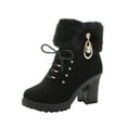 thumbnail image 2 of POROPL Womens Boots Ankle High Heel Side Zip Up Shoes,Boots for Reduced Price Size 4.5, 2 of 8