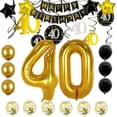 thumbnail image 4 of Decoraciones de 40 años para él hombres felicitaciones por el 40 cumpleaños fiesta globos decoraciones 40 años 40 cumpleaños decoración 40 cumpleaños mujeres ella, 4 of 5