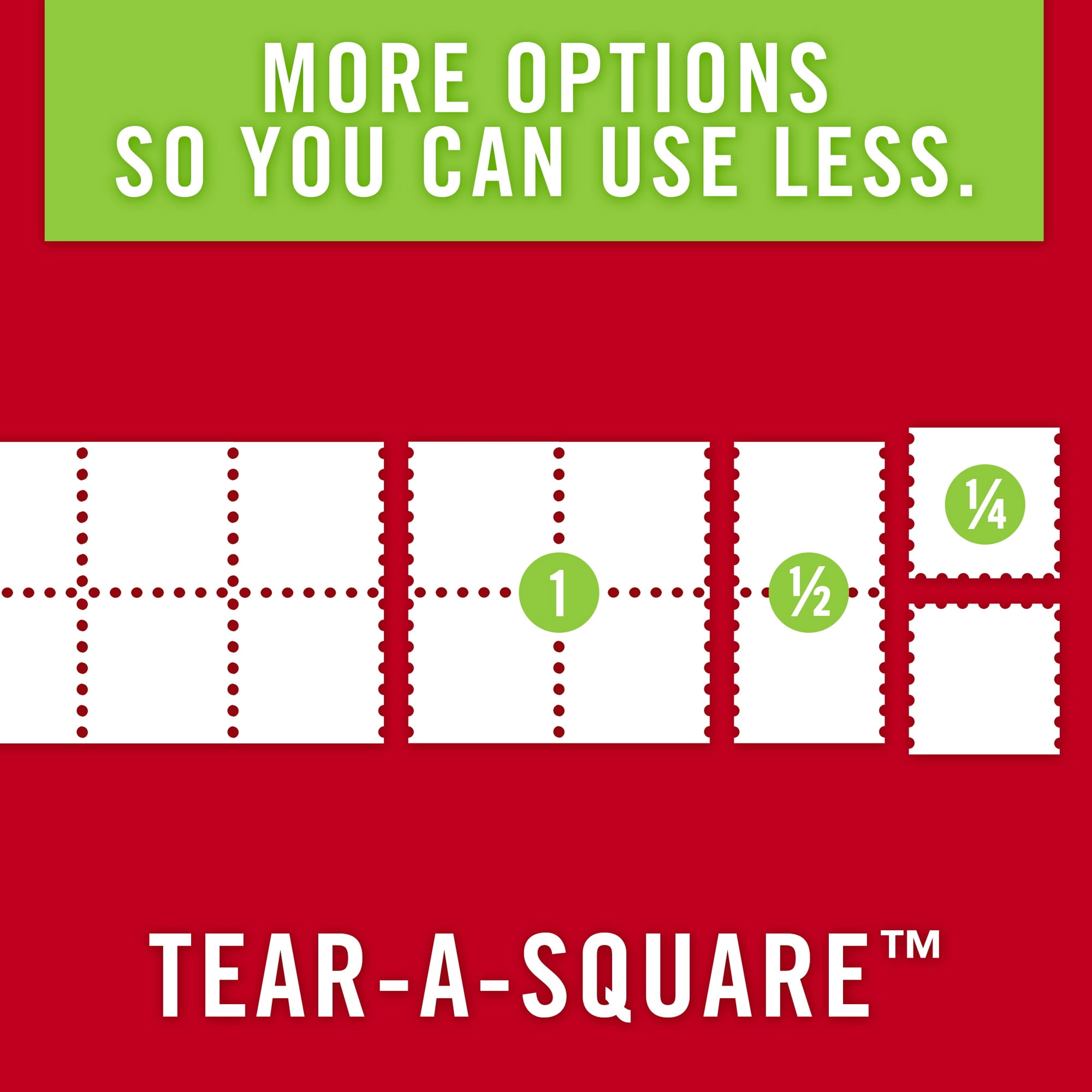 Quarter Size Sheets Brawny Tear-A-Square Paper Towels 16 Count 