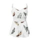 thumbnail image 3 of Gimnasio Tank Tops Mujer Mujeres abotonadas con cuello en V Beach Crochet Lace Peplum Tank Tops Cute sin mangas Peplum Tops Casual Spaghetti Strap Camisas Blusa (White, M), 3 of 6