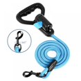 thumbnail image 3 of 6 FT Long Strong Dog Leash with Comfortable Padded Handle and Highly Reflective Threads for Small Medium and Large Dogs - Blue, 3 of 6
