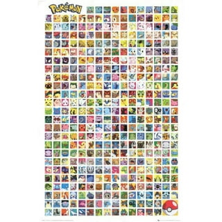Pokemon - TV / Gaming Poster (Sinnoh-Region - Pokemons #387 - #493) (24 x  36)
