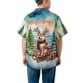 thumbnail image 5 of Merry Christmas Santa Reindeer Antlers Shiba Inu Sleigh Xmas Winter Holiday Hawaiian Shirt Breathable Summer Unisex Merch Shibas Dog Lovers Gifts Idea - 00023, 5 of 6