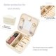 thumbnail image 2 of Small Jewelry Organizer Box for Girls Women with Mirror(White, 2 of 4