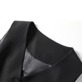 thumbnail image 7 of VISALY Sleeveless Button Down Vest for Women V Neck Loose Casual Waistcoat with Pockets Polka Dot Printed Layering Outerwear Loose Business Dressy Casual Work Office Waistcoat Blazer Vest Pink S, 7 of 7