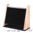 thumbnail image 3 of fastboy Wooden Rings Display Stand Tray Vertical Rack Holder for Studs Show Black, 3 of 8