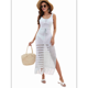 thumbnail image 4 of Vestido Holgado de Punto para Mujer, Color Gris, Talla S, 4 of 10