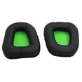 thumbnail image 2 of Almohadillas para los oídos Cateissary Cojín Gaming Cuero Verde, 2 of 5
