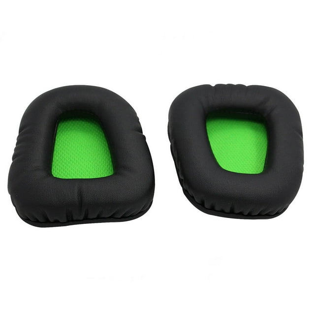 Almohadillas para los oídos Cojín geométrico profesional Funda de cuero Esponja Sidaley Verde
