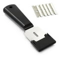 thumbnail image 2 of Stainless Steel Leather Cutter Leather Shovel Replaceable Blade Cutter 5PCS blades, 2 of 6