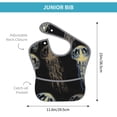 thumbnail image 4 of Susaid Jellyfish Print Bibs for Babies Toddlers Adjustable Waterproof Free Soft Durable Bibs for eating with Large Pocket Food Catcher, 4 of 8
