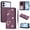 Darkpurple, variant on Allytechgroup Wallet Case for Samsung Galaxy S26 Edge with Wrist Strap, Slim Fit PU Leather Rugged with Card Holder RFID Blocking Shockproof Protective Back Cover for Women Girls, Yellow