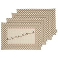 thumbnail image 1 of Vargottam Placemats- Placemat For Dining Table, Set Of 4- Printed & Reversible CottonNapkin-IndoorPlacematsFor Home & Kitchen Dining Table- Birds (Light Brown), 1 of 5