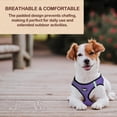thumbnail image 4 of Murphy & Roxy No-Pull Dog Harness – Adjustable Vest Harness with Reflective Trim for Small to Medium Dog Breeds – Heavy-Duty and Comfortable for Walking, Training for Pets, Purple (Size L), 4 of 6