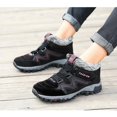 thumbnail image 3 of Women’s Winter Snow Boots Outdoor Warm Fleece-Lined Waterproof Ankle Boots, Non-Slip Thick Sole Cold Weather Hiking Boots, Lightweight Insulated Mid-Top Trekking Walking Winter Shoes for Adults, 3 of 5
