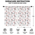 thumbnail image 2 of Blackout Kids Curtains,Pink Cow Milk Pattern Childrens Insulated Curtains Set Of 2,Bedroom Essentials,Toddler Room Decor 42x63in(106x160cm), 2 of 5