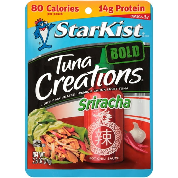 StarKist Tuna Creations Bold, Sriracha, 2.6 Ounce Pouch