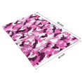 thumbnail image 4 of Purple Pink Camo Classic Shapes Pattern Blanket,Comfortable Soft Flannel Throw Blanket,All Season,Warm Lightweight Blankets for Sofa Bed Couch Living Room Chair,40"x50", 4 of 4