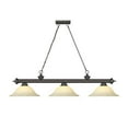 thumbnail image 5 of 3 Light Billiard In Traditional And Classical Style-14 Inches Tall And 14 Inches Wide Z-Lite 2306-3Brz-Gm16, 5 of 7