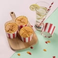 thumbnail image 4 of Carnival Decorations Greaseproof Baking Cups, Heat Resistant To 200°C, 50Pcs Disposable Design For Hassle-Free Cleanup, Red And White Stripes Add A Professional Touch To Your Event, 4 of 5