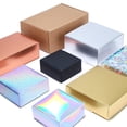 thumbnail image 2 of 10 uds./cartón kraft, caja de cartón para embalaje en blanco y negro, caja de regalo para fiestas, caja de cartón para jabón, compatible con tamaño personalizado e impresión de logotipo Tan Jianjun unisex, 2 of 2