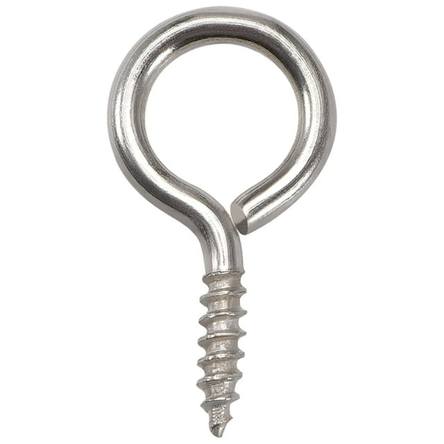Ganchos de ojo de tornillo pequeños Uxcell de 0.75" con tornillos autorroscantes de acero al carbono tono azul 25 piezas