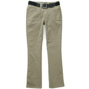 Faded Glory - Women's Twill Pants With Square-Buckle Belt