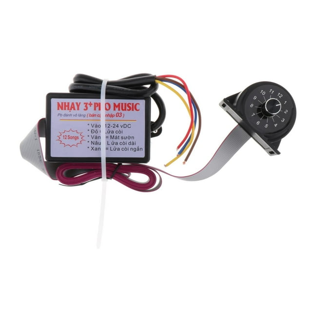 Almencla Car Controller Line Control Switch Durable Convenient Various Sound Effects 12 Sound Knob Button