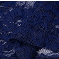 thumbnail image 5 of MIXUE Boho Tops For Women Summer Floral Lace Solid Color V Neck Short Sleeve Casual Basic Pullover Shirts For Women T Shirts Holiday Wear,Blue,L, 5 of 9