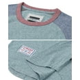 thumbnail image 4 of ZIMEGO Mens Short Sleeve Ringer Tee - Color Block Raglan Casual T-Shirt, 4 of 5
