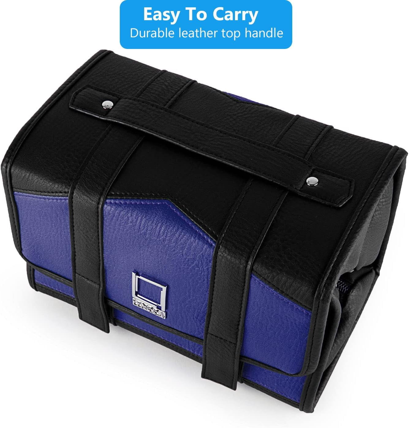 Compact Hanging Travel Toiletry Bag – Fold-Flat Organizer with Multiple Pockets, Water-Repellent Case for Travel & Everyday Use