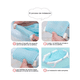 thumbnail image 3 of Soporte Tina Bebe Bañera Malubero Azul, Blanco, 3 of 5
