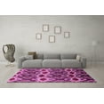 thumbnail image 3 of Ahgly Company Indoor Square Solid Purple Modern Area Rugs, 5' Square, 3 of 4
